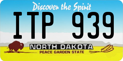 ND license plate ITP939
