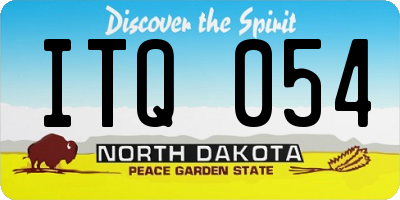 ND license plate ITQ054