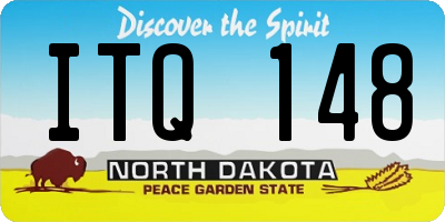 ND license plate ITQ148