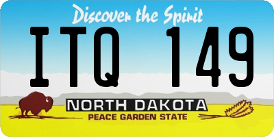 ND license plate ITQ149