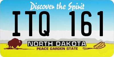 ND license plate ITQ161
