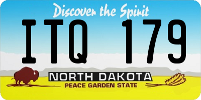 ND license plate ITQ179