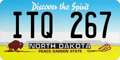 ND license plate ITQ267