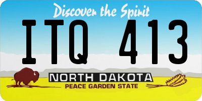 ND license plate ITQ413