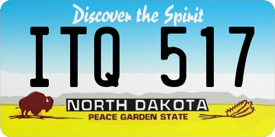 ND license plate ITQ517