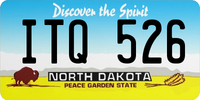 ND license plate ITQ526