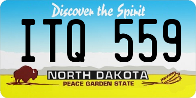 ND license plate ITQ559