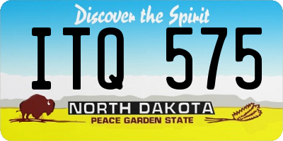 ND license plate ITQ575