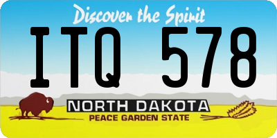 ND license plate ITQ578