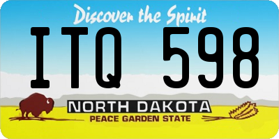 ND license plate ITQ598