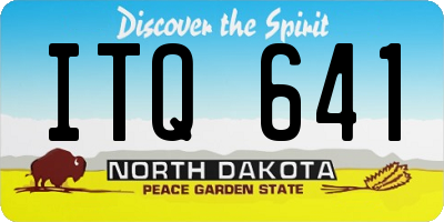 ND license plate ITQ641