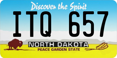 ND license plate ITQ657