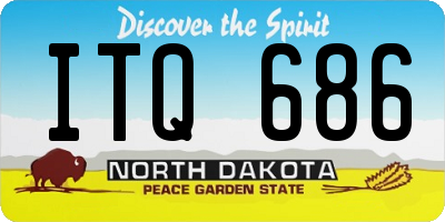 ND license plate ITQ686