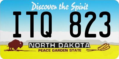 ND license plate ITQ823