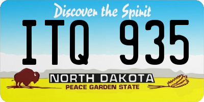 ND license plate ITQ935