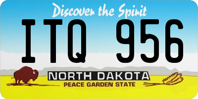 ND license plate ITQ956