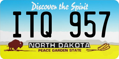 ND license plate ITQ957