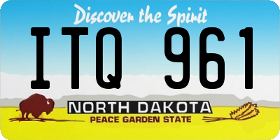 ND license plate ITQ961