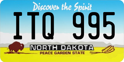ND license plate ITQ995