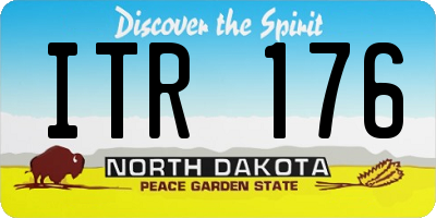 ND license plate ITR176