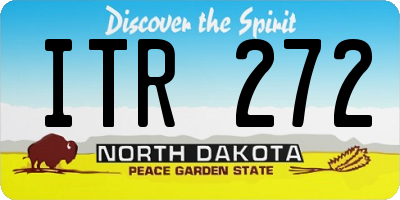 ND license plate ITR272