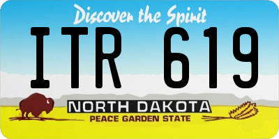 ND license plate ITR619