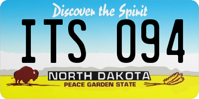 ND license plate ITS094