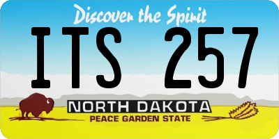 ND license plate ITS257