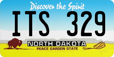ND license plate ITS329