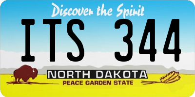 ND license plate ITS344