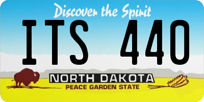 ND license plate ITS440