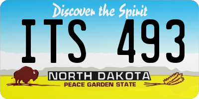 ND license plate ITS493
