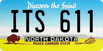ND license plate ITS611