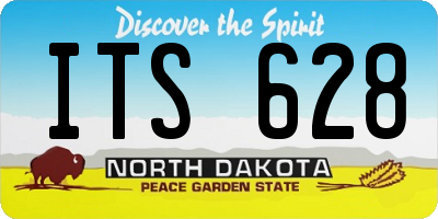 ND license plate ITS628