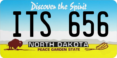 ND license plate ITS656