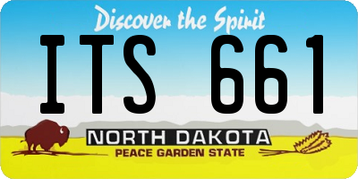 ND license plate ITS661