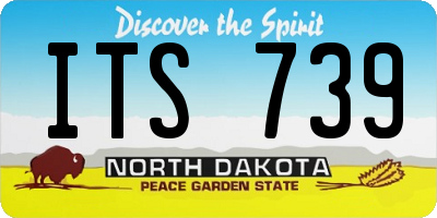 ND license plate ITS739