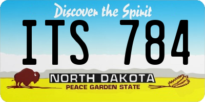 ND license plate ITS784