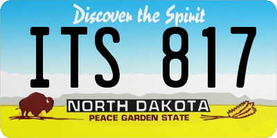 ND license plate ITS817