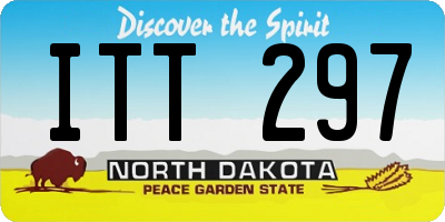 ND license plate ITT297