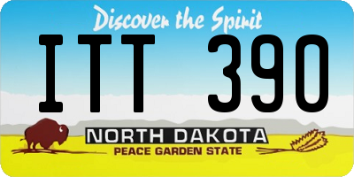 ND license plate ITT390