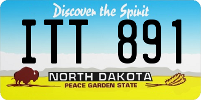 ND license plate ITT891
