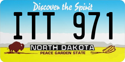 ND license plate ITT971