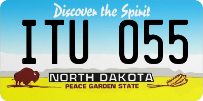 ND license plate ITU055