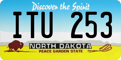 ND license plate ITU253