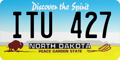ND license plate ITU427