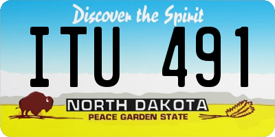 ND license plate ITU491