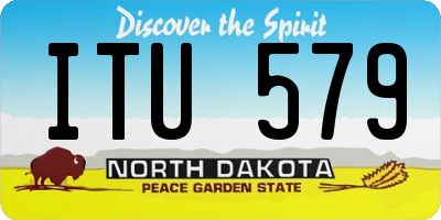 ND license plate ITU579