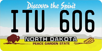 ND license plate ITU606