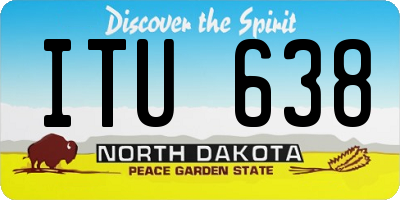ND license plate ITU638